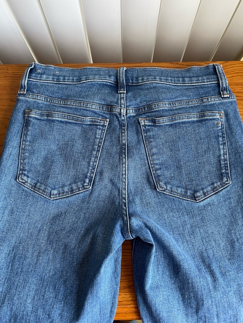 Madewell Mid-Rise Kick Out Crop Blue Jeans Size 28 - Picture 12 of 14